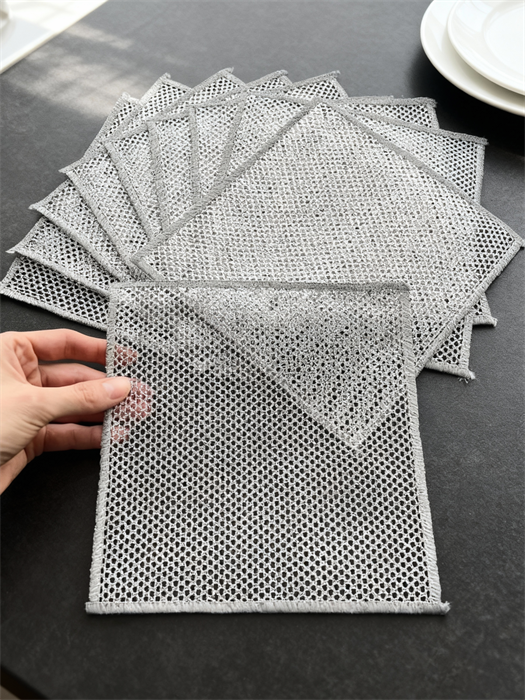 Тряпки металлическо-сетчатые (10 шт в упаковке) SlfMtl2020-17006