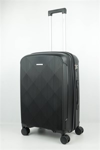 Чемодан средний PP Sweetbags (Slick) с расширением 50078-M+/черный 16971