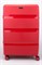 Чемодан большой PP (3 гориз. полосы) с расширением 50002-3/красный 14261