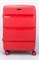Чемодан средний PP (3 гориз. полосы) с расширением 50002-2/красный 14262