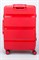 Чемодан средний PP (3 гориз. полосы) с расширением 50002-2/красный 14262