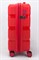 Чемодан маленький PP (3 гориз. полосы) с расширением 50002-1/красный 14263