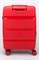 Чемодан маленький PP (3 гориз. полосы) с расширением 50002-1/красный 14263