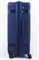 Чемодан большой PP (мелкие полосы) с расширением 50003-3/темно-синий 14255