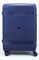 Чемодан средний PP (мелкие полосы) с расширением 50003-2/темно-синий 14256