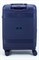 Чемодан маленький PP (мелкие полосы) с расширением 50003-1/темно-синий 14257