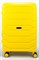 Чемодан средний PP (ромб. полосы) с расширением 50004-2/желтый 14295