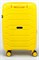 Чемодан маленький PP (ромб. полосы) с расширением 50004-1/желтый 14296