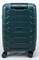 Чемодан маленький PP (ромб. полосы) с расширением 50004-1/темно-зеленый 14408