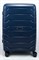 Чемодан средний PP (ромб. полосы) с расширением 50004-2/темно-синий 14398