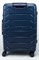 Чемодан средний PP (ромб. полосы) с расширением 50004-2/темно-синий 14398