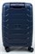 Чемодан маленький PP (ромб. полосы) с расширением 50004-1/темно-синий 14399