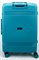Чемодан средний PP (мелкие полосы) с расширение бирюзовый 14392