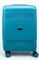 Чемодан маленький PP (мелкие полосы) с расширением 50003-1/бирюзовый 14393