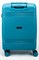 Чемодан маленький PP (мелкие полосы) с расширением 50003-1/бирюзовый 14393