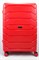 Чемодан большой PP (ромб. полосы) с расширением 50004-3/красный 14394