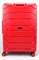 Чемодан большой PP (ромб. полосы) с расширением 50004-3/красный 14394