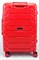 Чемодан средний PP (ромб. полосы) с расширением 50004-2/красный 14395