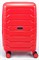 Чемодан маленький PP (ромб. полосы) с расширением 50004-1/красный 14396