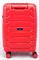 Чемодан маленький PP (ромб. полосы) с расширением 50004-1/красный 14396