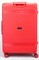 Чемодан большой PP (мелкие полосы) с расширением 50003-3/красный 14385