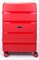 Чемодан большой PP (4 гориз. полосы) 50001-3/красный 14273