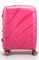Чемодан маленький PP Sweetbags (волны) с расширением 50006-1/малиновый 14714