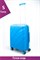Чемодан маленький PP Sweetbags (волны) с расширением 50006-1/голубой - фото 58886