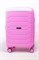 Чемодан маленький PP (ромб. полосы) с расширением 50004-1/розовый 14893