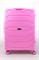 Чемодан большой PP (ромб. полосы) с расширением 50004-3/розовый 14894