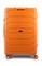 Чемодан большой PP (ромб. полосы) с расширением 50004-3/оранжевый 14932