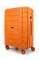 Чемодан средний PP (ромб. полосы) с расширением 50004-2/оранжевый 14933