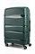Чемодан большой PP Sweetbags (волнистые линии) с расширением темно-зеленый 15061