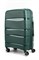 Чемодан средний PP Sweetbags (волнистые линии) с расширением темно-зеленый 15063