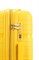 Чемодан средний PP Sweetbags (волнистые линии) с расширением желтый 15090