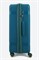 Чемодан большой PP (мелкие полосы) с желтой каемкой и расширением 50003-3/бирюзовый_с_каемкой 15125