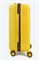 Чемодан маленький PP (мелкие полосы) с расширением и синей молнией 50003-1/желтый 15134