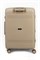 Чемодан средний PP (мелкие полосы) с расширением 50003-2/песочный 15127