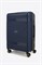 Чемодан средний PP (мелкие полосы) с желтой каемкой и расширением 50003-2/темно-синий_с_каемкой 15117