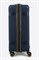 Чемодан средний PP (мелкие полосы) с желтой каемкой и расширением 50003-2/темно-синий_с_каемкой 15117