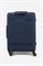 Чемодан средний PP (мелкие полосы) с желтой каемкой и расширением 50003-2/темно-синий_с_каемкой 15117