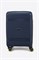 Чемодан маленький PP (мелкие полосы) с желтой каемкой и расширением 50003-1/темно-синий_с_каемкой 15118