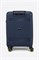 Чемодан маленький PP (мелкие полосы) с желтой каемкой и расширением 50003-1/темно-синий_с_каемкой 15118
