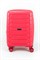 Чемодан маленький PP (ромб. полосы) с расширением 50004-1/малиновый 15188