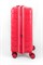 Чемодан маленький PP (ромб. полосы) с расширением 50004-1/малиновый 15188