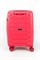 Чемодан маленький PP (ромб. полосы) с расширением 50004-1/малиновый 15188