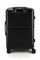 Чемодан средний ABS (дугообразные линии) с расширением 50024-M+/черный 15217