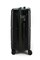 Чемодан средний ABS (дугообразные линии) с расширением 50024-M+/черный 15217