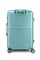 Чемодан средний ABS (дугообразные линии) с расширением 50024-M+/бирюзовый 15211
