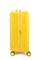 Чемодан средний ABS (дугообразные линии) с расширением 50024-M+/желтый 15220